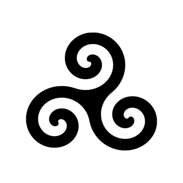 TRISKELION Vinyl Decal Sticker - Triskele Triple Spiral Motif Celtic Symmetry