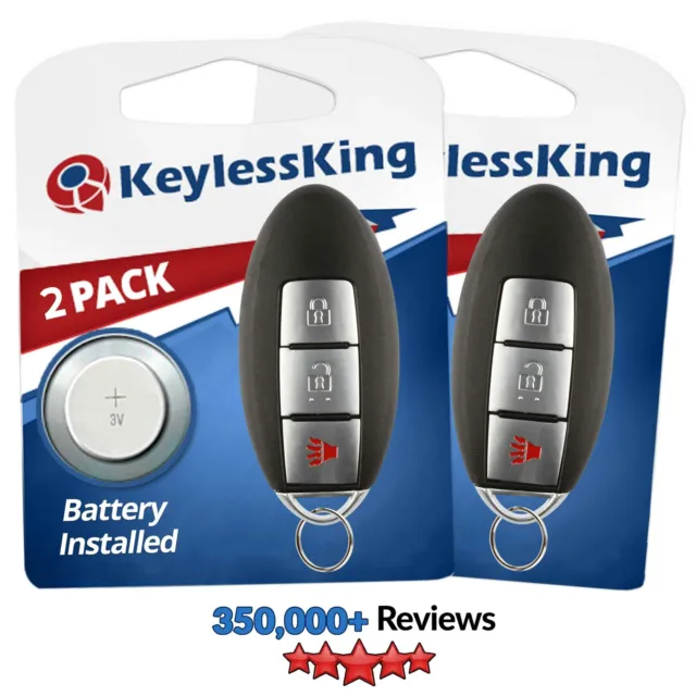 2 New Keyless Entry Car Remote Key Fob Clicker Control For Nissan KBRASTU15 3btn