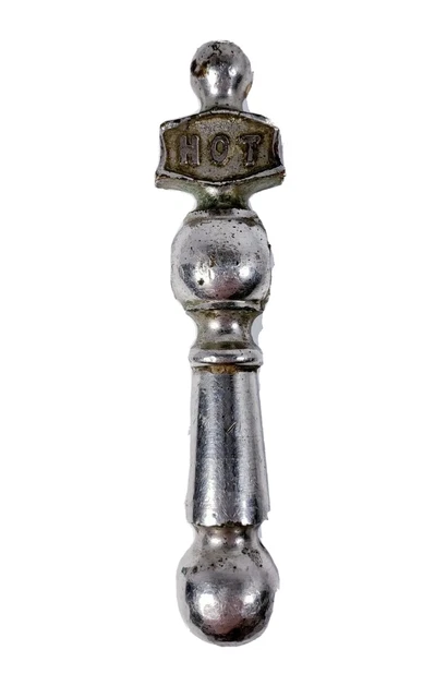 Vintage Faucet Antique Spigot  Handle Hardware Hot Chrome x1