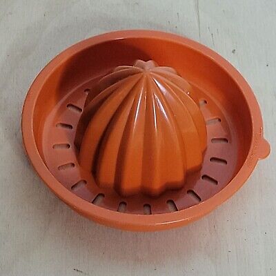 Exprimidor de plástico vintage Tupperware cosecha naranja 409