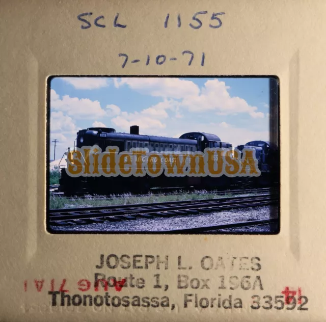 Vtg 1971 Train Slide 1155 SCL Seaboard Coast Line Railroad X3M031 2