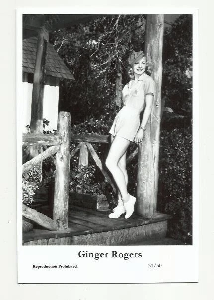 (Bx14) Ginger Rogers Photo Postcard (51/50) Filmstar  Pin Up  Glamor Girl