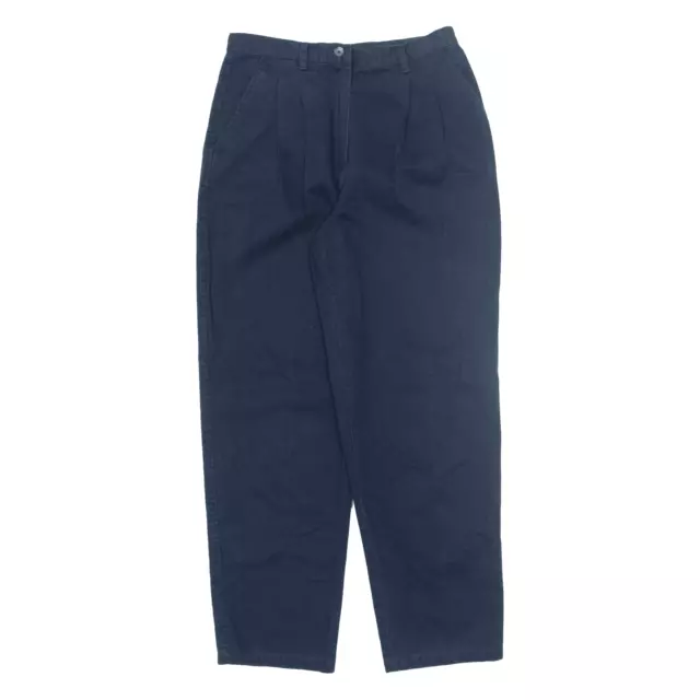 Pantaloni chino Lauren Ralph Lauren a pieghe blu rilassati donna affusolati W27 L28