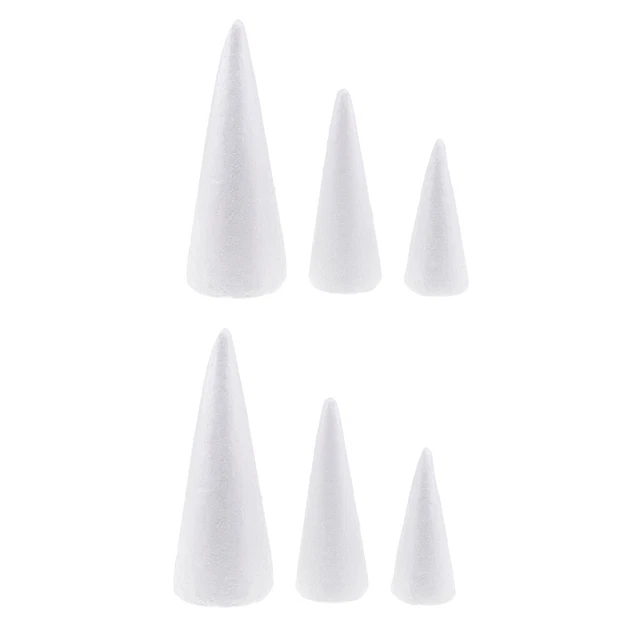 Gâteau Polystyrène Pièce Montée - 4 Disques Ø30/25/20/15 Cm - Blanc