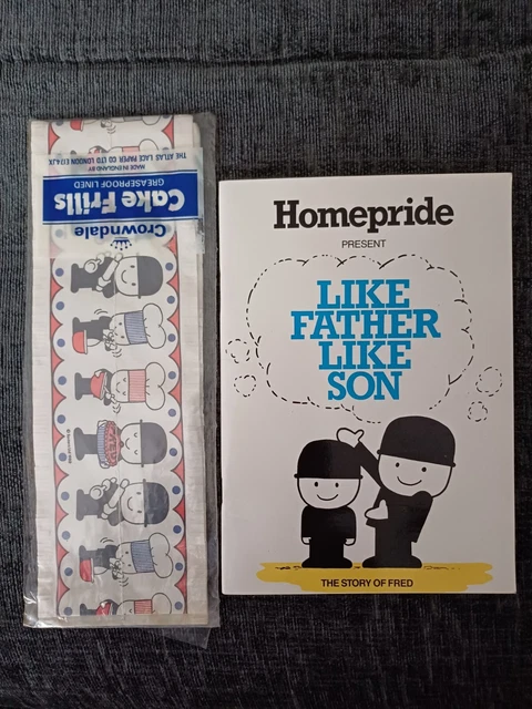 Homepride Fred Like Father Like Son Story Book Of Fred Flour Cake Frills 1980