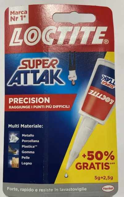 6CONFEZIONI DI COLLA Loctite Super Attak Precision 5gr + 2,5gr (50%gratis!)  EUR 27,00 - PicClick IT