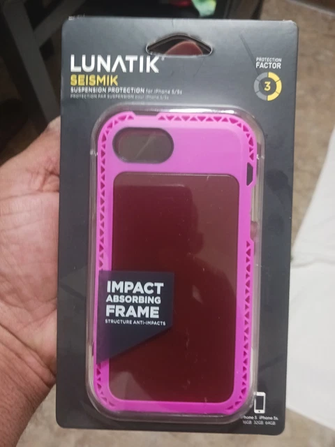 iPhone 5 iPhone 5s Lunatik Seismik Impact Absorbing Case Cover - Purple