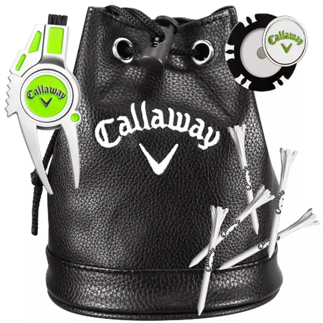 Callaway Vip Golfer Geschenkset / Enthält Tasche, Divot-Werkzeug, Kugelmarker & Tees