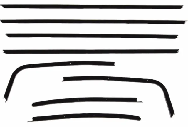 1970-1972 Chevrolet Chevelle 2 door hardtop window sweep seals belt line molding