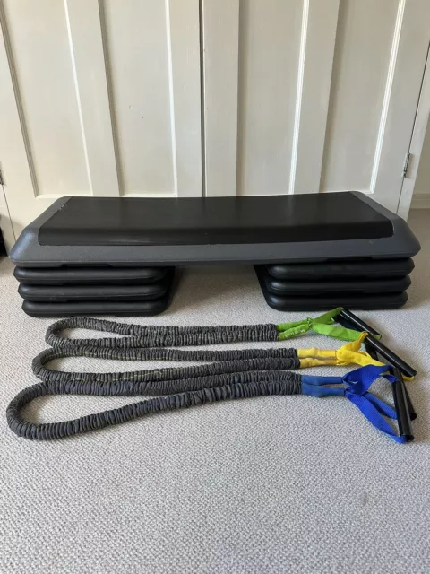 Mirafit Premium Exercise Step/bench & Resistance Bands