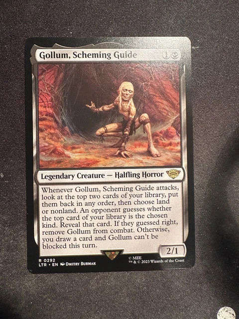 GOLLUM SCHEMING GUIDE MTG Magic the Gathering Card NM Near Mint Lord Rings  LTR $4.00 - PicClick AU