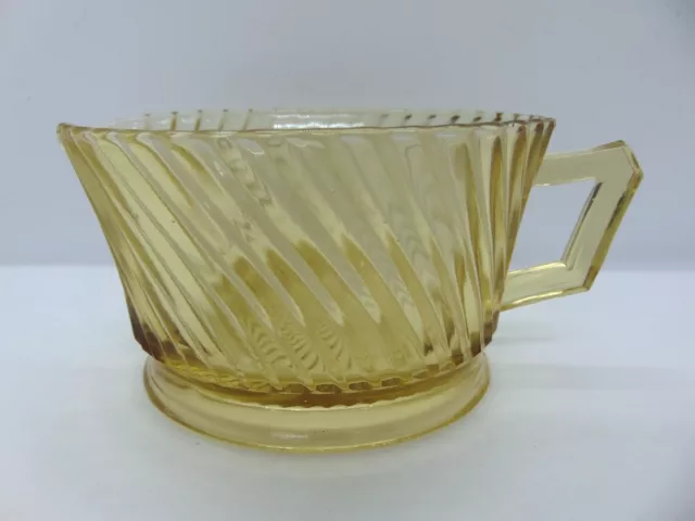 Vintage Federal Depression Glass 'Diana' Swirl Creamer