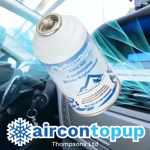 Car Aircon Air Con Conditioning Top up Recharge Refill Regas DIY Gas Can