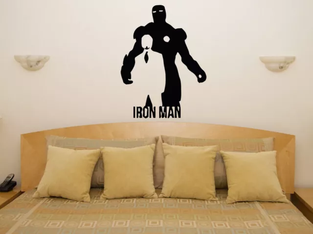 Iron Man Marvel Superhéroe Héroe Niños Infantil Adhesivo Pared Imagen