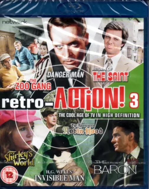 Retro-Action Volume 3 Blu-ray - New & Sealed - Return of The Saint, Danger Man