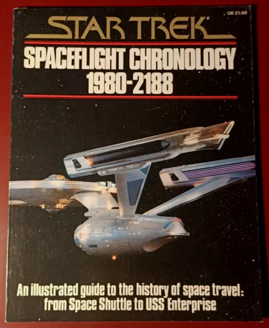 Star Trek: Spaceflight Chronology 1980-2188 - 1979 UK Paperback / Phoebus