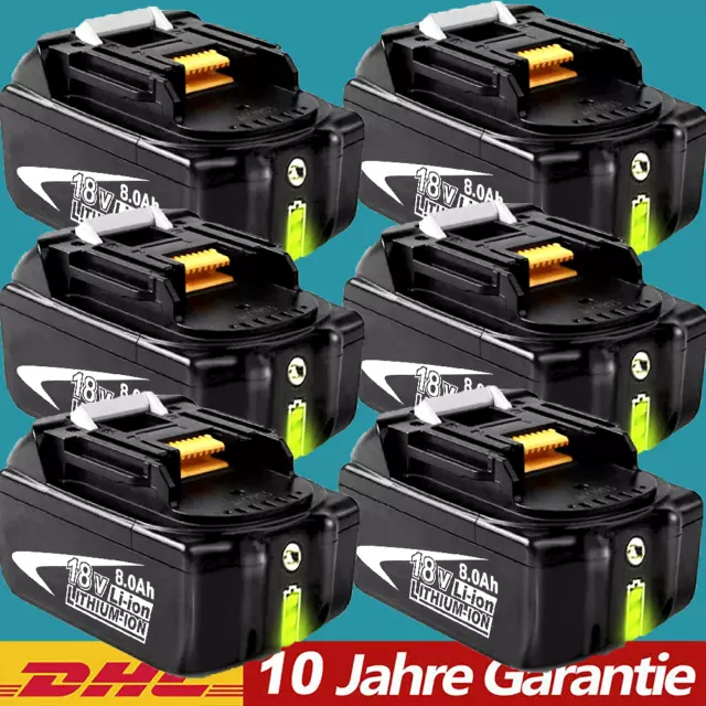 Für Original Makita Akku 18V 9,0AH 6AH BL1860B BL1850B BL1830 BL1820 LXT Lithium