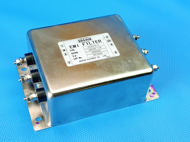 Soshin EMI Filter Type cc3010C-P 500VAC 10A TV 2500VAC