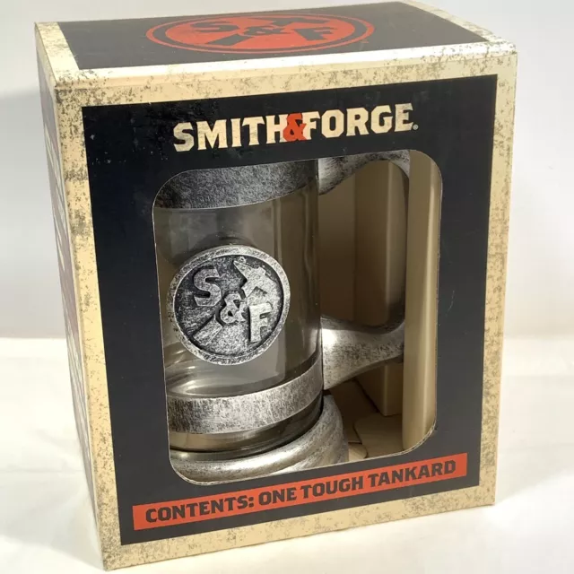 New SMITH & FORGE Hard Cider One Tough Tankard Mug Stein Glass