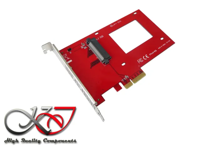 Gamme Pro - Carte PCIe 3.0 4x - pour SSD de type PCIe NVMe U.2  (68 broches)