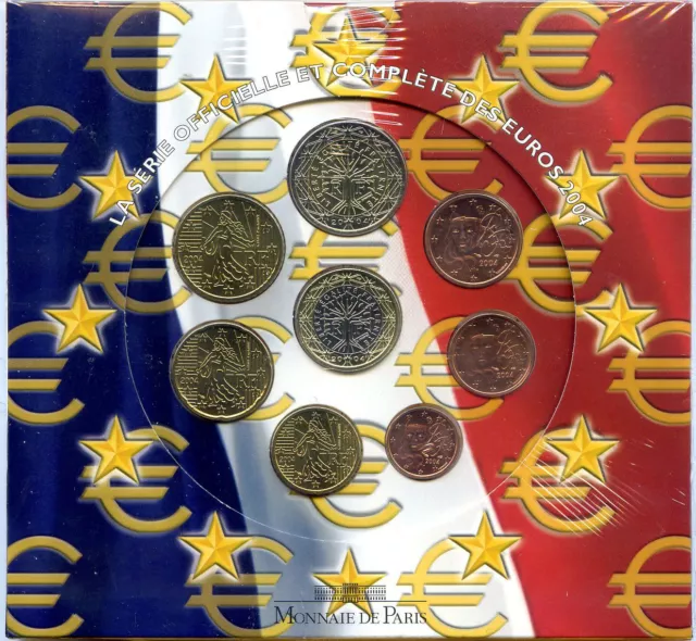 France Coffret Officiel Bu 2004 8 Pièces !!!!