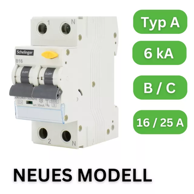 🆕 Typ A / Fehlerstromschutzschalter mit Leitungsschutzschalter / FI+LS / 6 kA🆕