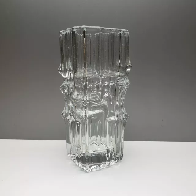 Sklo Union Vladislav Urban modernist abstrakt Vase Glas czech 60/70er