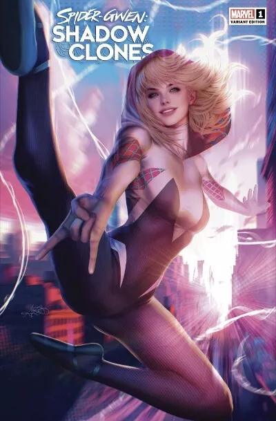 Spider-Gwen Shadow Clones 1 Ariel Diaz Variant Nm Exclusive Megacon 2023