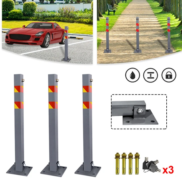 3 x blocco parcheggio staffa parcheggio parcheggio pali di intercettazione blocco pali DE