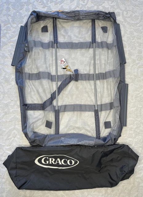 Graco Pack N Play Playpen Clip On Mesh Bassinet Insert & Poles Ships FREE