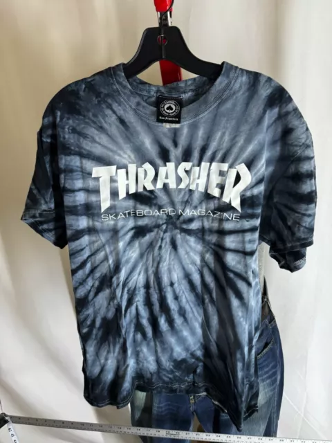 WOMENS Thrasher Skateboard San Francisco Tie Dye TEE T SHIRT Large L