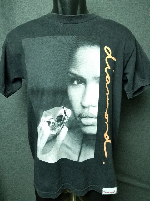 Vintage Estevan Oriol x Diamond Supply T Shirt Adult Small Cassie Photo Rap Tee