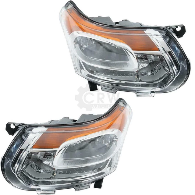 Pair Front Headlights (Left Electric + Right) For Citroen Jumper, Fiat Ducato, Peugeot Boxer 06-10 - TYC