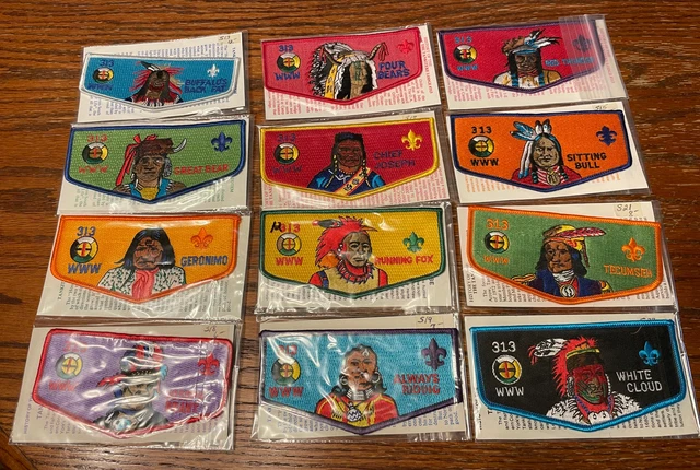 Boy Scout OA Lodge 313 Tankiteke Chief Lot of 12