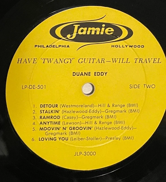 CHITARRA DUANE EDDY Have Twangy will Travel 1958 mono Jaimie JLP-3000 ...