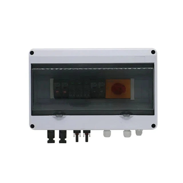 Caja combinada montada en superficie impermeable 1000V 16A fusible de CC 310*200*115 mm