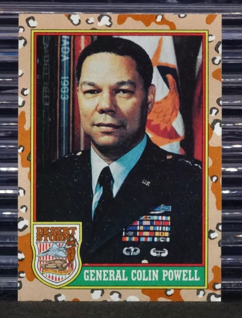 General Colin Powell 1991 Topps Desert Storm #2 Chairman Joint Chiefs Of Staff
