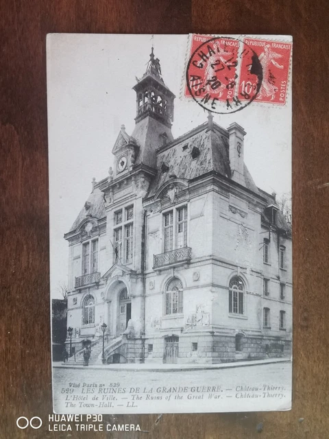 CPA - 02 - CHATEAU-THIERRY - Les Ruines de la Grande Guerre , L'Hôtel de Ville