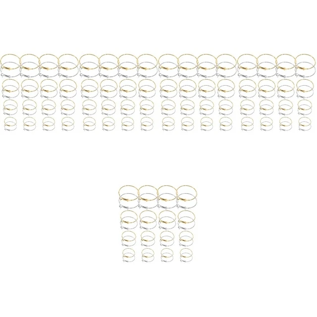 400 piezas Fabricación de Pendientes Aros Material Pendientes Grandes Aros Hágalo usted mismo Fabricación de Pendientes
