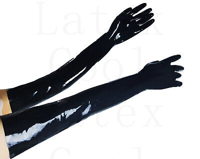 Rubberfashion superiore del braccio lungo Gothic di guanti 