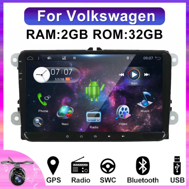 Autoradio For For VW GOLF 5 6 Plus PASSAT Android 12.0 Stereo GPS Navigatore DAB