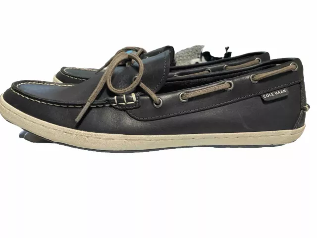 COLE HAAN NAVY Blue Leather Mens Boat Deck Shoes Mens Size 13 M US $15. ...