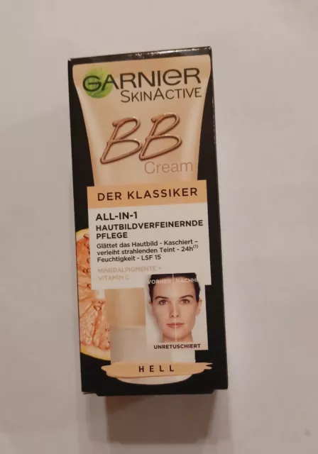 Garnier BB Cream DER KLASSIKER ALL-IN-1 HAUTBILDVERFEINERNDE PFLEGE .HELL