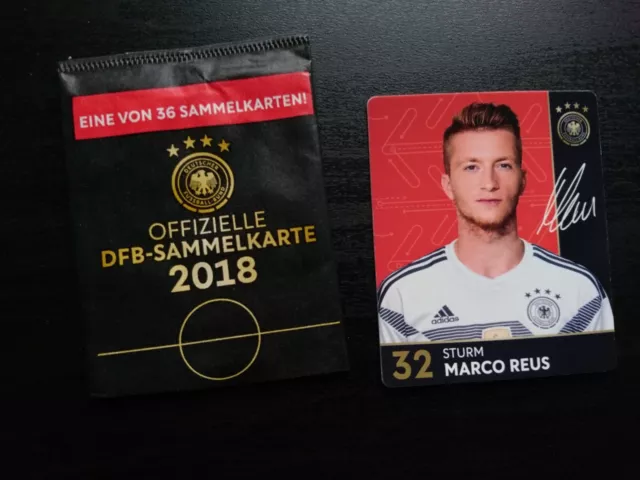 Offizielle DFB Sammelkarte 2018 Marco Reus  sticker Nr. 32