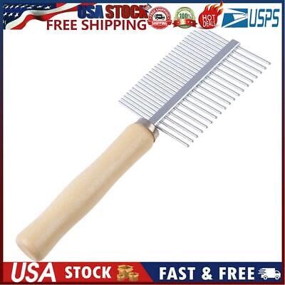 Stainless Steel Pet Dog Cat Hair Fur Double-sided Brush Comb Grooming