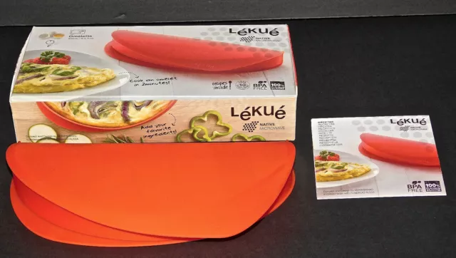 Lekue Silikon Mikrowelle Spanische Ei Omelette & Frittata Maker Neu Im Box Feder