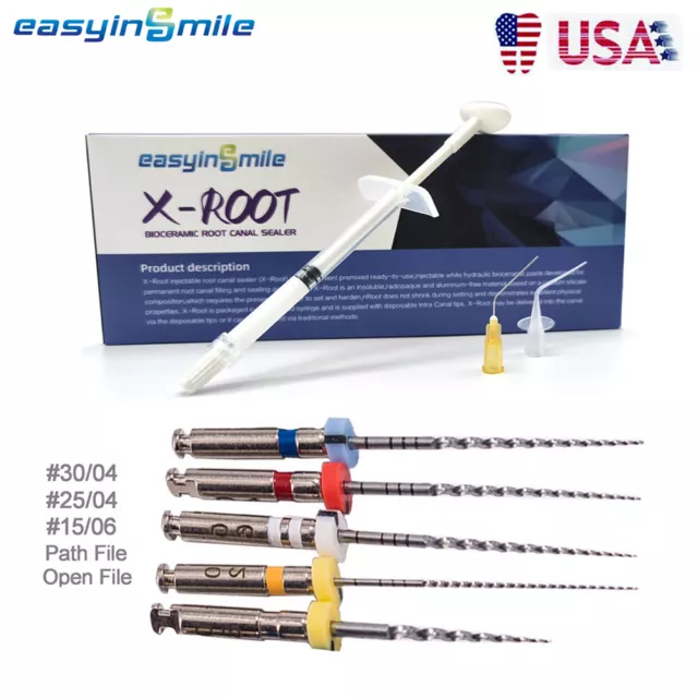 Easyinsmile Dental X3 Niti Endo Files Root Canal Bioceramic Sealer 25mm Assorted