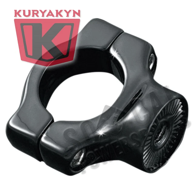 Kuryakyn 3116 Curved Side-Mount License Plate Mount Black