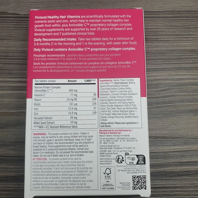 VIVISCAL MAX STRENGTH Healthy Hair Supplement Expire 10/2025 1 60