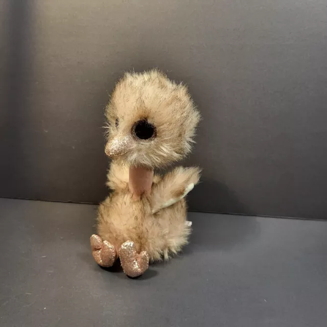 TY Beanie Boos 9" HENNA the OSTRICH sparkle eyes plush Stuffed Animal Toy